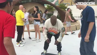 JENKEM - Kanye West learns to ollie @ Jenkem x Andrew Block Party 2018