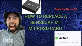 I fixed a dead Sensecap M1 Helium (HNT)! SD card replacement tutorial walkthrough using a Mac (IOS).