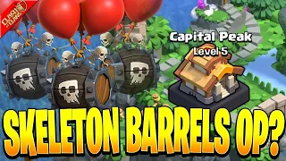 Skeleton Barrels are my Favorite Capital Hall 5 Raid Weekend Attack! - Clash of Clans