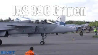 Saab JAS 39C Gripen Waiting For Airshow Display Start - Seinäjoki Airshow 2017