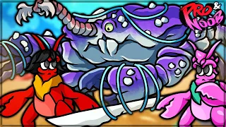 CRAB SOULS GOES HARD - Another Crabs Treasure VS Pro and Noob! (This Game is Actually VERY Silly)