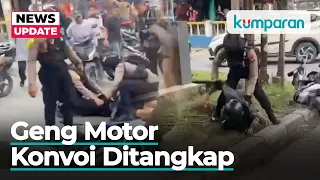 Polisi Tangkap Geng Motor Bawa Senjata Tajam di Medan saat Konvoi