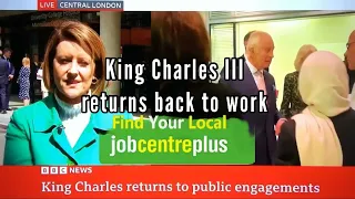 King Charles returns to work