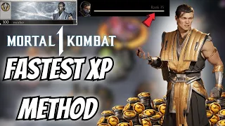 FASTEST Way To LEVEL UP Any Character EASY - Mortal Kombat 1 XP FARM  & METHOD