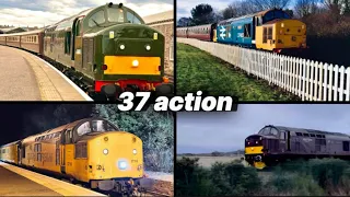 Class 37s at work in Scotland