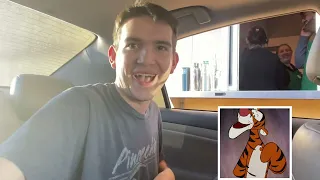 Best Reaction ever tigger at the drive thru/ drive thru impressions