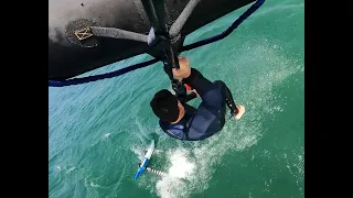 Insanely overpowered wing foil session in Austin, TX with Armstrong gear