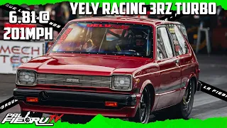 YELY RACING 3RZ TACOMA TURBO 6.81 @201MPH NEW RECORD PERSONAL SALINAS SPEEDWAY | PALFIEBRUTV