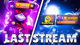 100.000 🏆 TODAY | Draco Rank 35 Push | Last Stream | Brawlstars LIVE 🔴