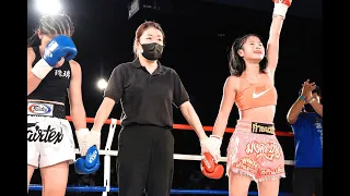 '21.10.3 安黒珠璃(闘神塾)vs宇野あいり(SB立志會館) KROSSOVER14 GIRLS JUNIOR MUAYTHAI -45kg ワンデートーナメント 決勝戦