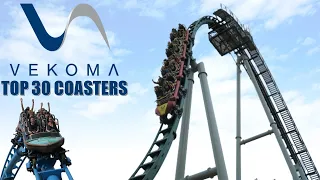 Top 30 Roller Coasters from Vekoma