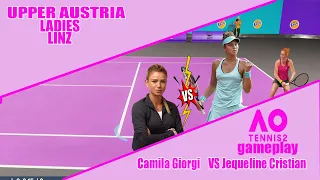 Camila Giorgi    VS Jequeline Cristian       🏆 ⚽ Linz  Open    (02/07/2023) 🎮 gameplay on AO