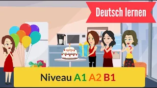 Alltag Deutsch lernen mit einfachen Sätze Everyday life Learn German with simple sentences a1 a2 b1