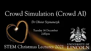 Crowd Simulation (Crowd AI) | Dr Olivier Szymanezyk