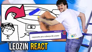 YCRO DESENHANDO COM RAPOSITO, UMILD, MIGS E SCOTTONAUTA | Leozin React