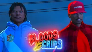 GTA 5 BLOODS vs CRIPS GANG WAR #1