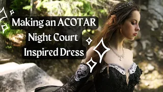 I made an ACOTAR Night Court Inspired Dress ✨🌌