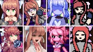 Friday Night Funkin' - Your Demise V2 but everytime it's Monika turn a Different Skin Mod is used