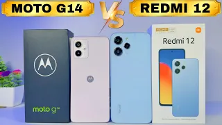 Moto G14 🆚 Redmi 12 💥 Unboxing & Comparsion 💥 Camera || Price || Under 10000 smartphone