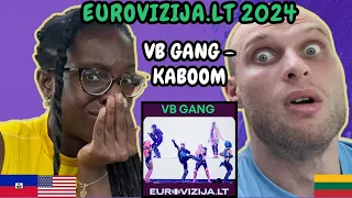 VB Gang - KABOOM Reaction (ESC Lithuania 🇱🇹 Eurovizija.LT 2024) | FIRST TIME LISTENING TO VB GANG