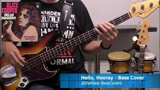 [Alice Cooper] Hello Hooray - Bass Cover 🎧 (with bass tabs)