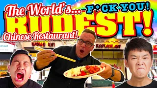 THE WORLD'S RUDEST CHINESE RESTAURANT! They Throw Plates at You!!!