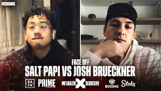 "He's better than AnEsonGib, Slim and Kenny" - Salt Papi vs Josh Brueckner FACE OFF | Misfits Boxing