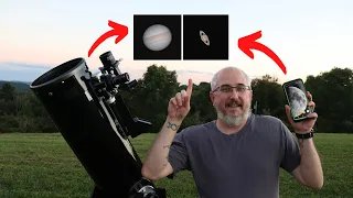 Imaging Planets with a Dobsonian and a Cell Phone