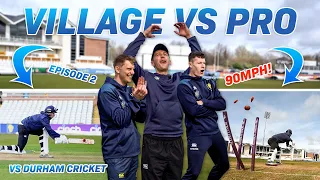 PRO CRICKETERS vs VILLAGE CRICKETERS! Can we survive an over from a 90MPH FAST BOWLER!? 😱