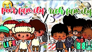 Poor Family VS Rich Family On Christmas 🎄💸😔|| *WITH VOICE* 📢 || Toca Boca Roleplay