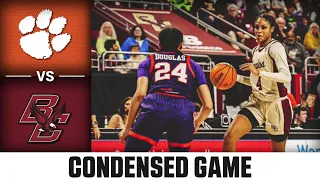 Clemson vs. Boston College Condensed Game | 2022-23 ACC Women’s Basketball