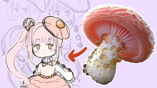 Character Design Process- Mushroom Girl