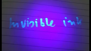 Making invisible ink