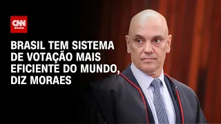 “Brasil tem sistema de votação mais eficiente, invulnerável e transparente do mundo”, diz Moraes