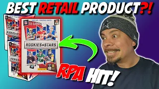 🔥 MY FAVORITE RETAIL PRODUCT SO FAR AND WE HIT AN RPA! 2022 Rookies & Stars Blaster Box Review 🌟