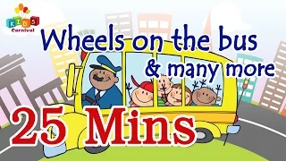 Wheels On The Bus & More || Top 20 Most Popular Nursery Rhymes Collection