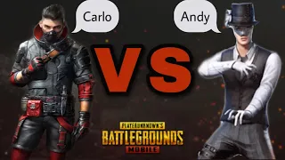 TDM Carlo vs Andy with team members | #tdm #pubgmobile best tdm Match