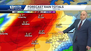 Spring storms: severe weather west of Alabama this weekend, but our rain chance increases into ne...