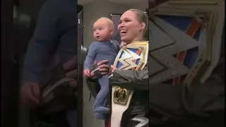 Ronda Rousey And Her Baby Pō😍❤️ (WWE)