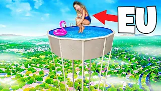 CONSTRUÍ A PISCINA MAIS ALTA DO MUNDO !!