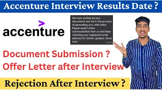 Accenture Interview Results 2023 | Accenture Rejection Mail After Interview | Accenture Offer Letter