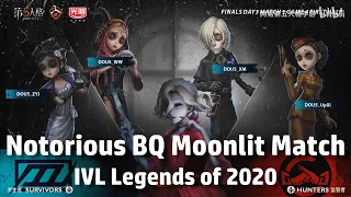 IVL Legends of 2020:  BQ's Notorious Moonlit Match | DOU5 vs GG | Identity V League [Eng Sub]