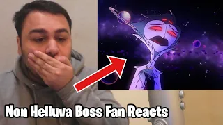 NON HELLUVA BOSS FAN Reacts To JUST LOOK MY WAY -(OFFICIAL MUSIC VIDEO) - HELLUVA BOSS REACTION