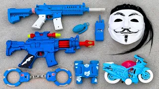 V for Vendetta Mask With Realistic Assault Rifle Scar Guns , Moto Bike and equipment