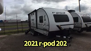 2021 Forest River r-pod 202 Rear Kitchen Travel Trailer