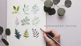 Every Watercolor Leaf You'll Ever Need!  w/ Genuine Crafts