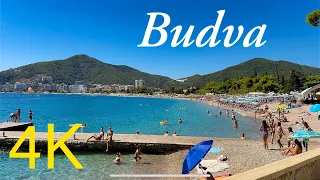 Budva Montenegro 🇲🇪 picturesque coastal town ☀️ 4K HDR 60fps Walking Tour - with Captions