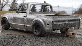 Chopping up the Top on my Widebody 1968 Twin Turbo C10 Truck Build (Episode 22)