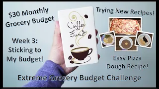 Extreme Grocery Budget / $30 Monthly Grocery Budget Week 3 / Fast & Easy Meals / Piggy Bank Meals
