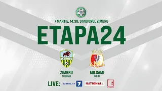 LIVE: DIVIZIA NAȚIONALĂ,Etapa 24 FC ZIMBRU - FC MILSAMI 07.03.2021, 14:30